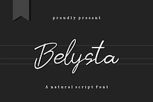 Belysta a Natural Script Font