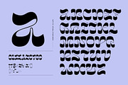 Bome - Retro Psychedelic Font, a Font by Nirmana Visual (Thumbnail 8 of 9)