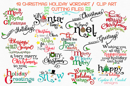 SVG 36 Christmas Sayings-43 Elements