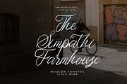 The Sympathy Farmhouse, a Handwritten Font by HaKi Studio (Thumbnail 1 of 8)