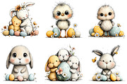 Whimsical Happy Easter Clipart, an Illustration by Sublimation Artist (Thumbnail 7 of 7)