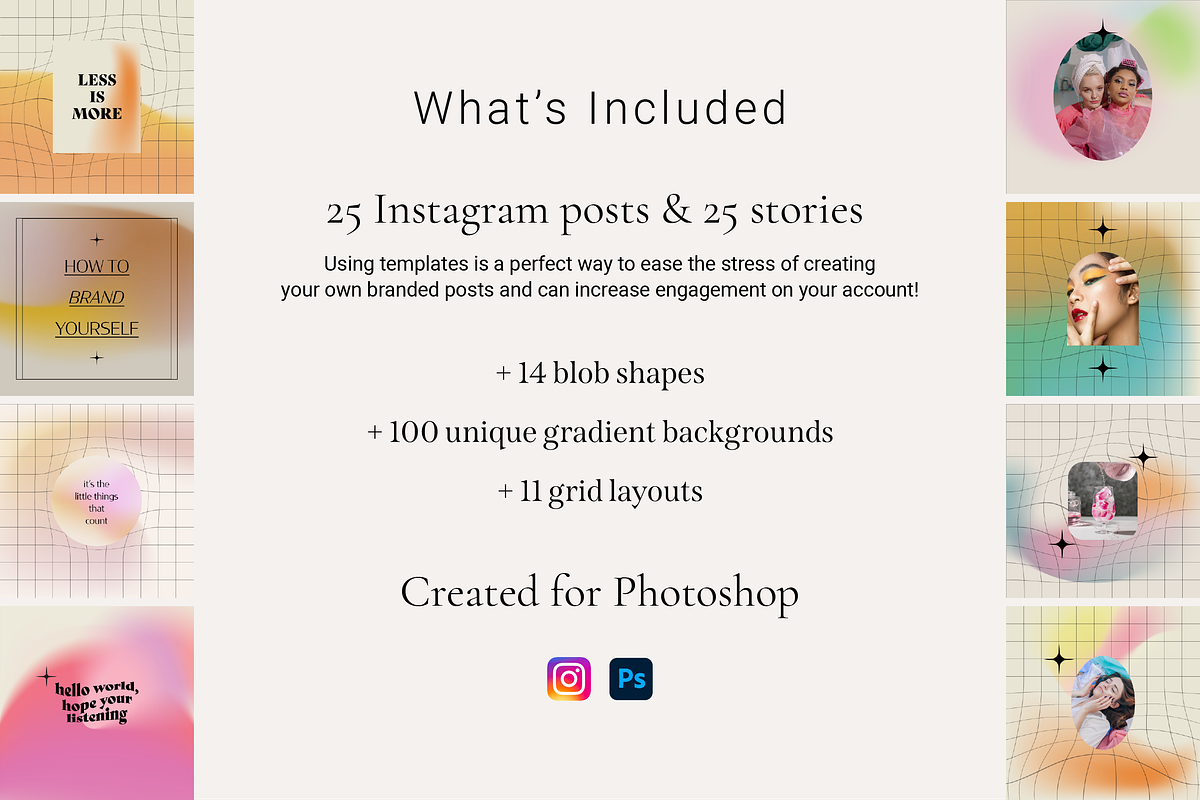 Lo Fi Instagram Posts & Stories, a Social Media Template by TheFisherCreative (Photo 3 of 21)