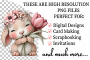 Whimsical Easter Bunny Clipart, an Illustration by Daily.Designs (Thumbnail 2 of 8)