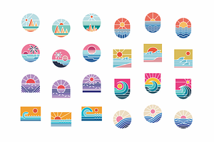 Sun & Sea, 75 Illustrations