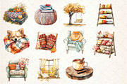 Fall Lazy Day Clipart, an Illustration by Dream Creation (Thumbnail 3 of 4)