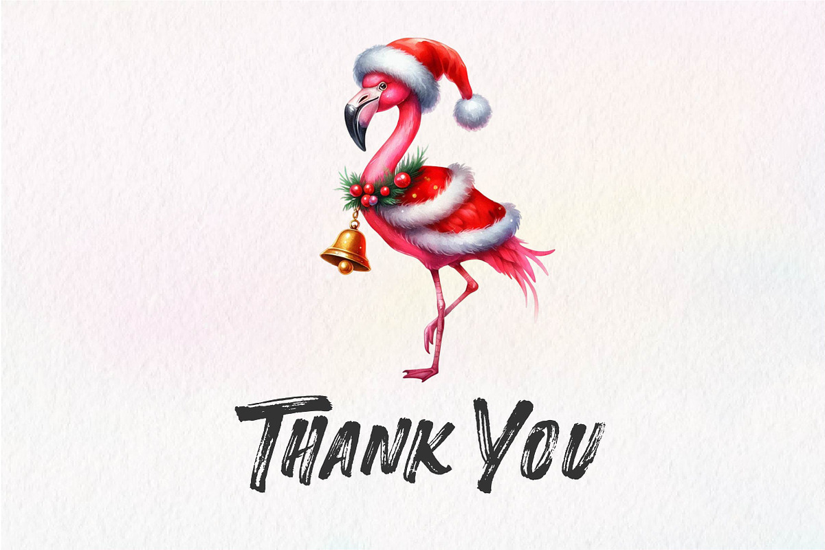 Christmas Flamingo Sublimation, an Illustration by Dream Creation (Photo 5 of 5)