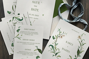 Green Foliage Wedding Suite