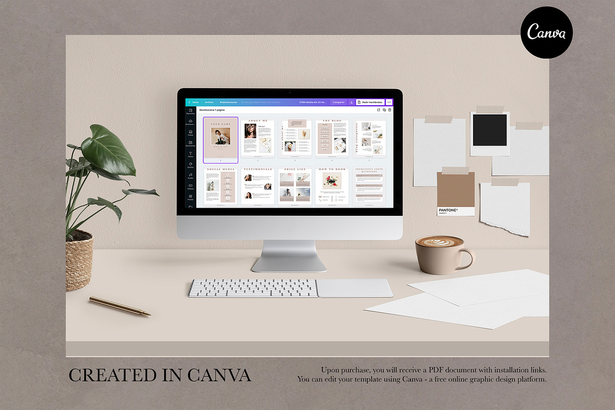 Media Kit Canva Template | EYRA, a Brochure Template by Studio Next (Photo 9 of 9)