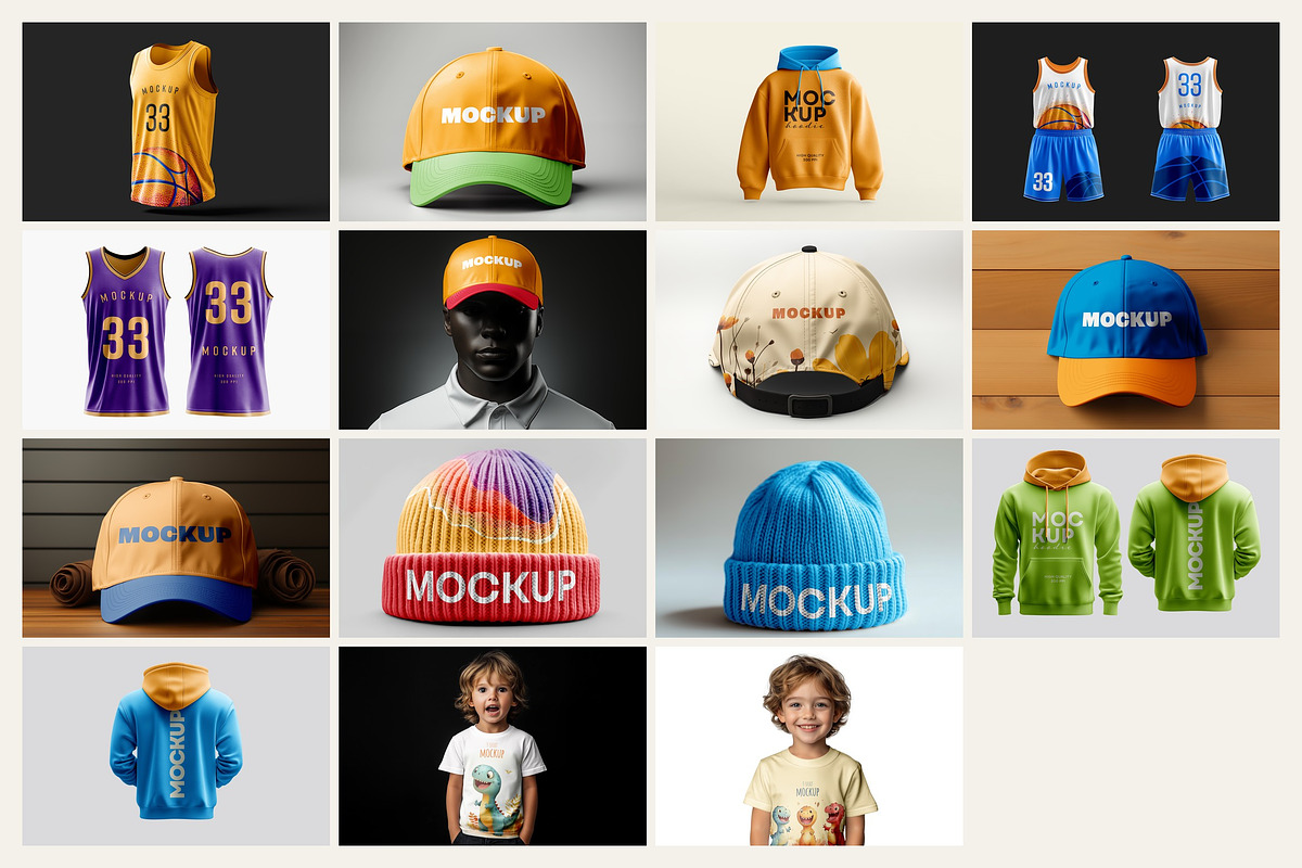 Apparel & Headwear Mockup Bundle, a Shirt Mockup by dpi (Photo 17 of 17)