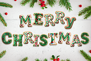 Christmas Alphabet Cookies - PNG, a Decorative Illustration by MP Vault (Thumbnail 2 of 5)