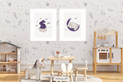 Celestial Animals clipart & pattern, an Animal Illustration by polikarpovaart (Thumbnail 9 of 10)