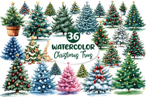 Christmas Tree Clipart PNG, an Illustration by Dream Creation