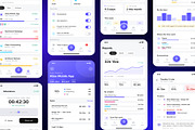 Time Tracker Productivity Mobile App, an UI Kit Template by Lumina_ui_ux202 (Thumbnail 4 of 7)