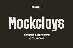 Mockclays – Handcrafted Sans Display