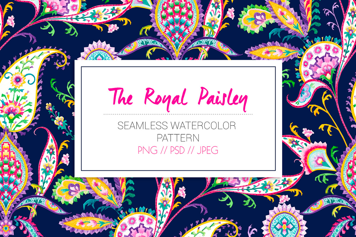 The Royal Paisley, a Pattern Graphic by TSTUDIO (Photo 3 of 9)