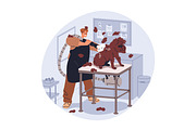 Dogs, cats in pet grooming salon set, an Animal Illustration by Good Studio (Thumbnail 8 of 11)
