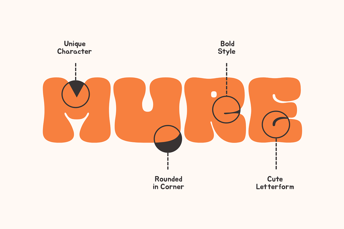 Mocha Mochi - Fat Fancy Display Font, a Font by Afkari Studio (Photo 6 of 12)