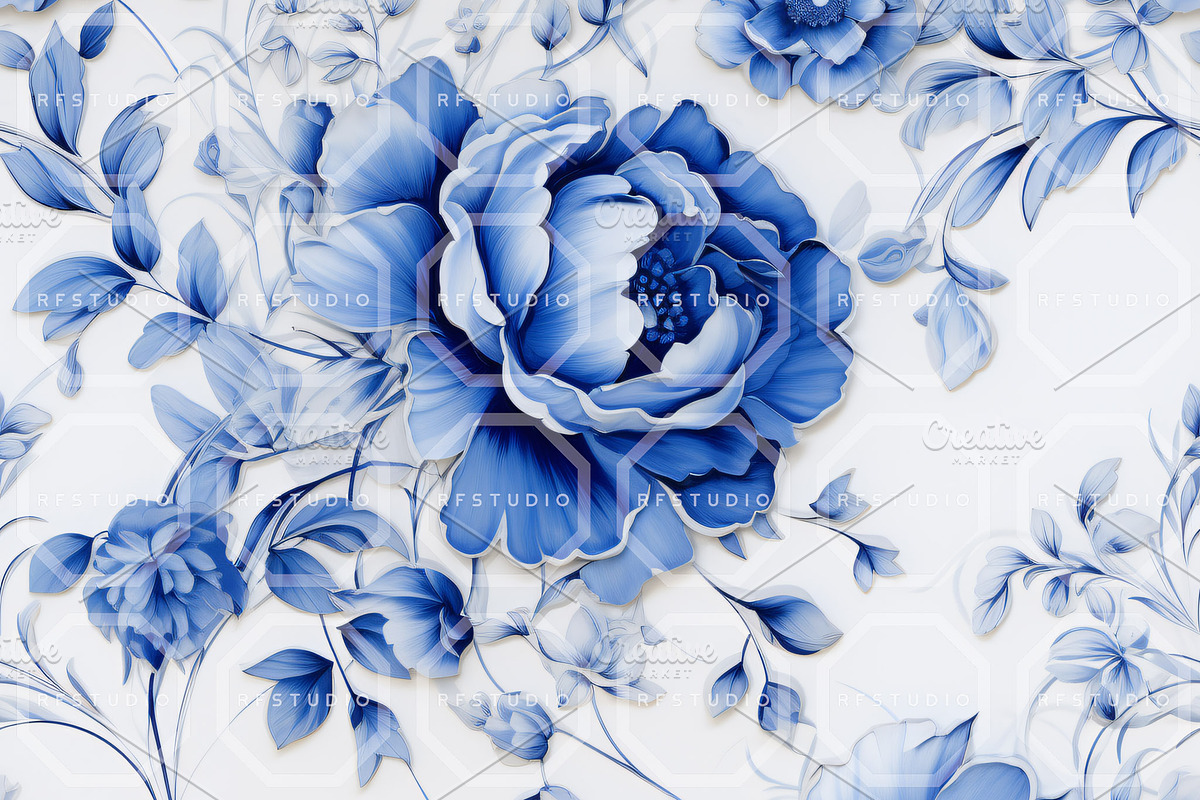ROCAILLE CHINOISERIE. Seamlesss Pack, a Texture Illustration by RefinedFantasyStudio (Photo 2 of 9)