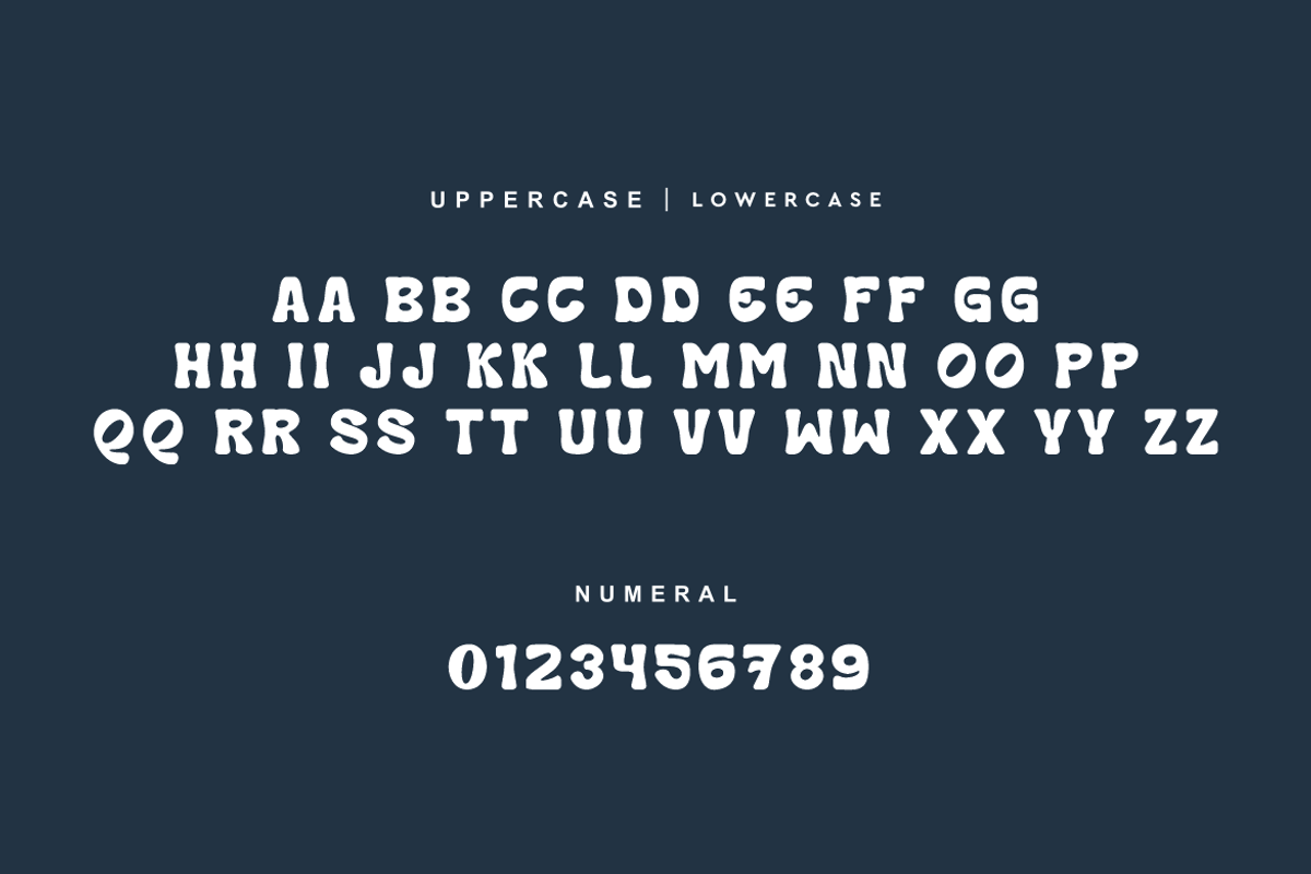 Moon Howish - Groovy Retro Font, a Sans Serif Font by QR Design Studio (Photo 5 of 12)