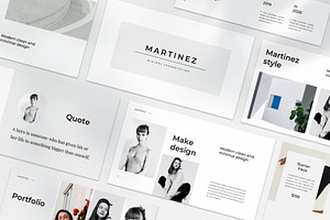 MARTINEZ - Mnml Powerpoint Template