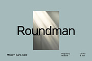 Roundman Modern Sans Serif Font, a Sans Serif Font by UICreative (Thumbnail 1 of 13)