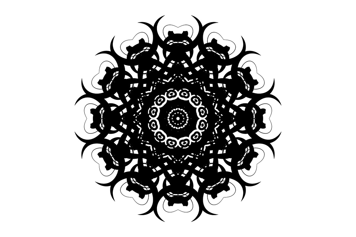 Handcrafted Mandala Design Pack, a Pattern Graphic by NJ Himel (Photo 19 of 30)