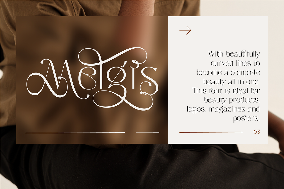 Melgis - Beauty Line & Simple Font, a Sans Serif Font by AuthenType (Photo 2 of 15)