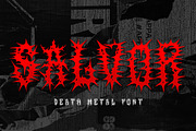SALVOR Metal Horror Blackletter Font, a Blackletter Font by dansdesign (Thumbnail 15 of 20)