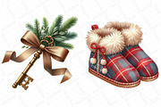 Winter Charm Watercolor Clipart, an Illustration by DreamPrint404 (Thumbnail 3 of 5)