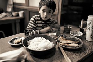 Enjoying a delicious Japanese meal, a Photo by Pavel_design