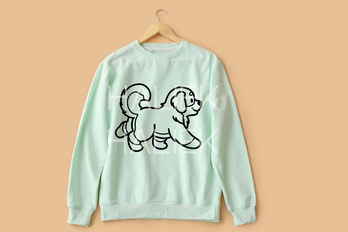 Bernese Mountain Dog Procreate Stamp, a Brush Add-On by HalieKStudio (Photo 6 of 9)