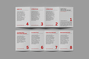 A4 Quad fold Brochure Mockup, an Advertising Mockup by AndikaGraphic (Thumbnail 4 of 6)
