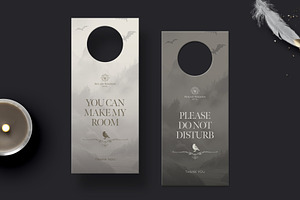 Halloween Door Hanger Template, a Stationery Template by BrandPacks