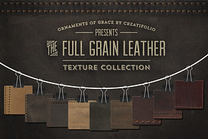 Full-Grain Leather Textures - PNGs