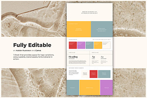 Canva Brand Guide Sheet Template