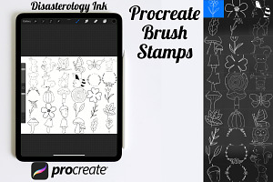 Woodland Set 1 Procreate Brush Stamp