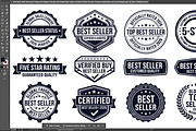 Best Seller Badge Stamp EPS Bundle, an Object Graphic by NH graphic (Thumbnail 2 of 8)