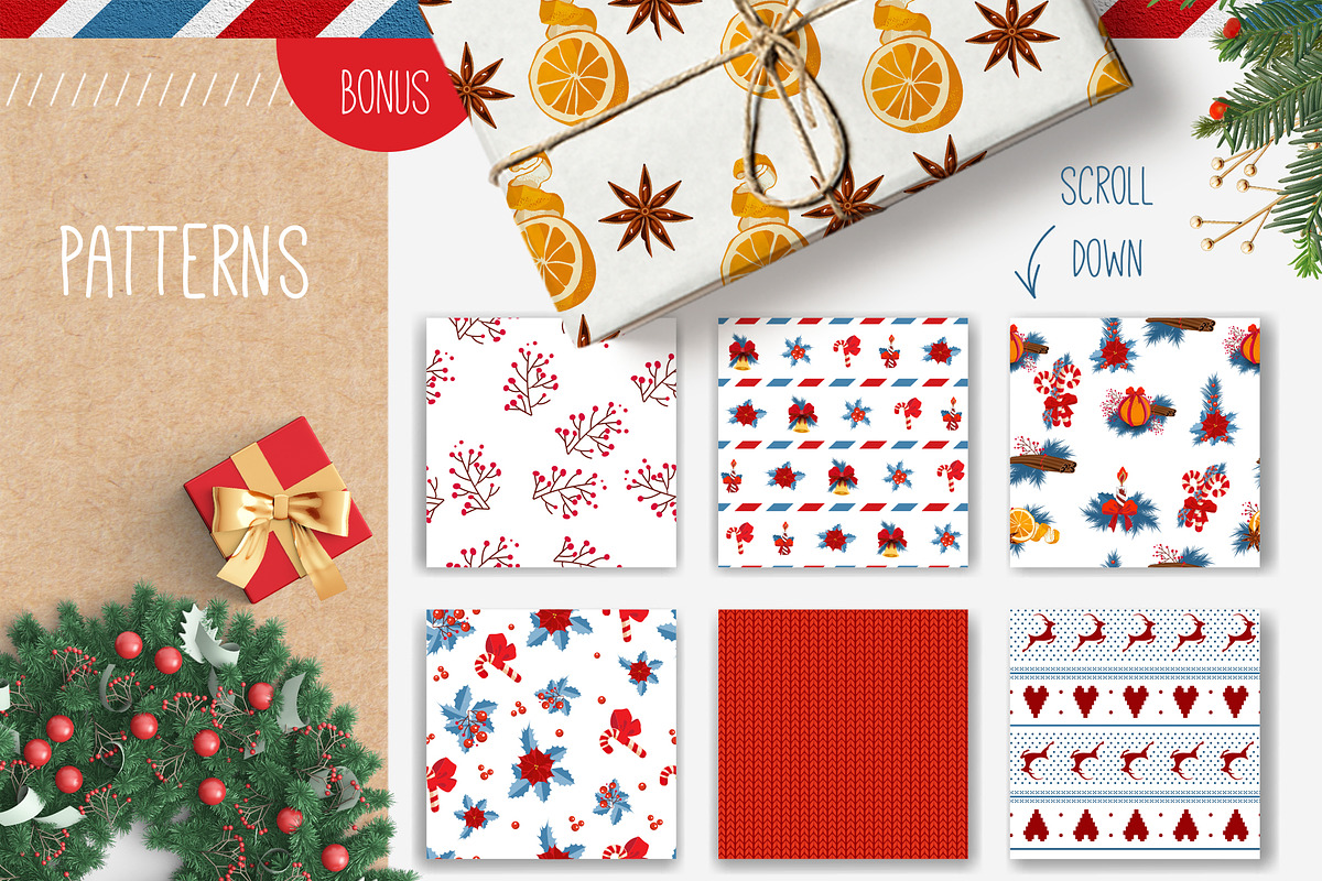 New Year Objects & Symbols Set, a Decorative Illustration by Popova_Irina (Photo 5 of 10)