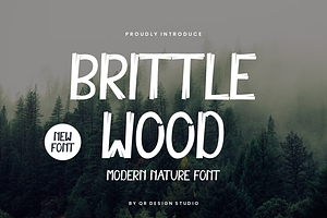 Brittle Wood - Nature Font