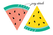 Vector Watermelon Slices, an Illustration by Sarah Hearts (Thumbnail 2 of 3)