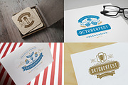 Oktoberfest vintage badges & labels, a Branding & Logo Template by Vasya Kobelev (Thumbnail 10 of 25)