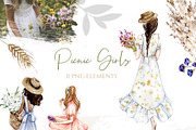 Watercolor Summer Picnic Collection, a Food Illustration by S_ARTLOVE (Thumbnail 6 of 11)