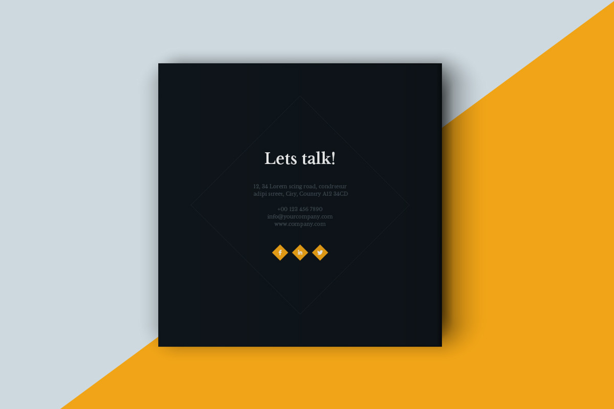 Square Portfolio Brochure Template, a Brochure Template by RWstudio (Photo 5 of 7)