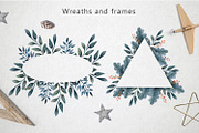 Merry Christmas - Watercolor Set, a Decorative Illustration by annasokol_ (Thumbnail 3 of 10)