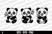 Adorable baby panda, an Animal Illustration by Vectorhight (Thumbnail 3 of 4)