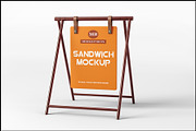 Sandwich Board Mockup, a Product Mockup by mockupbuys (Thumbnail 1 of 4)
