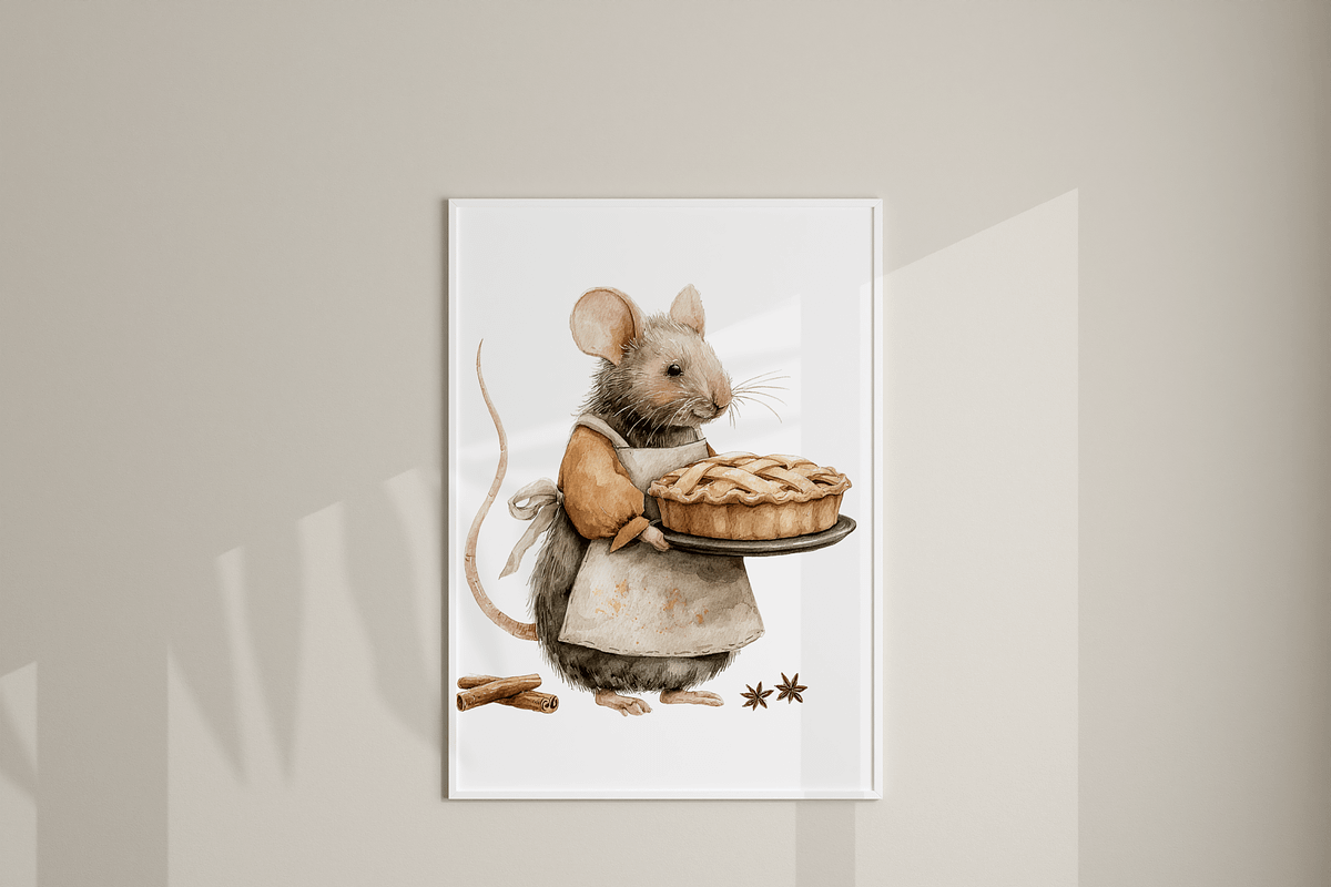 40 Autumn Mouse Clipart, an Animal Illustration by Pati Charm Studio (Photo 8 of 9)
