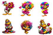 Valentines duck clipart, an Illustration by CreationArt (Thumbnail 4 of 7)