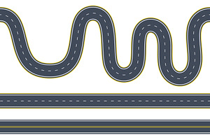 Seamless asphalt road, a Transportation Illustration by Viktorijareut