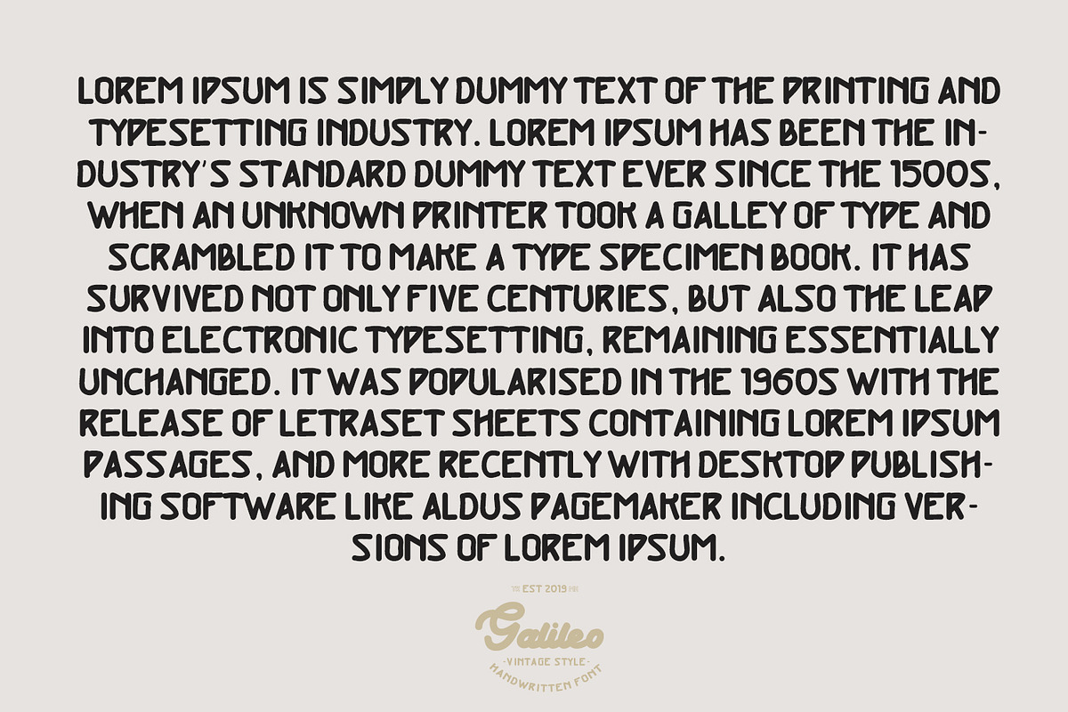 Galileo Vintage Font preview 5